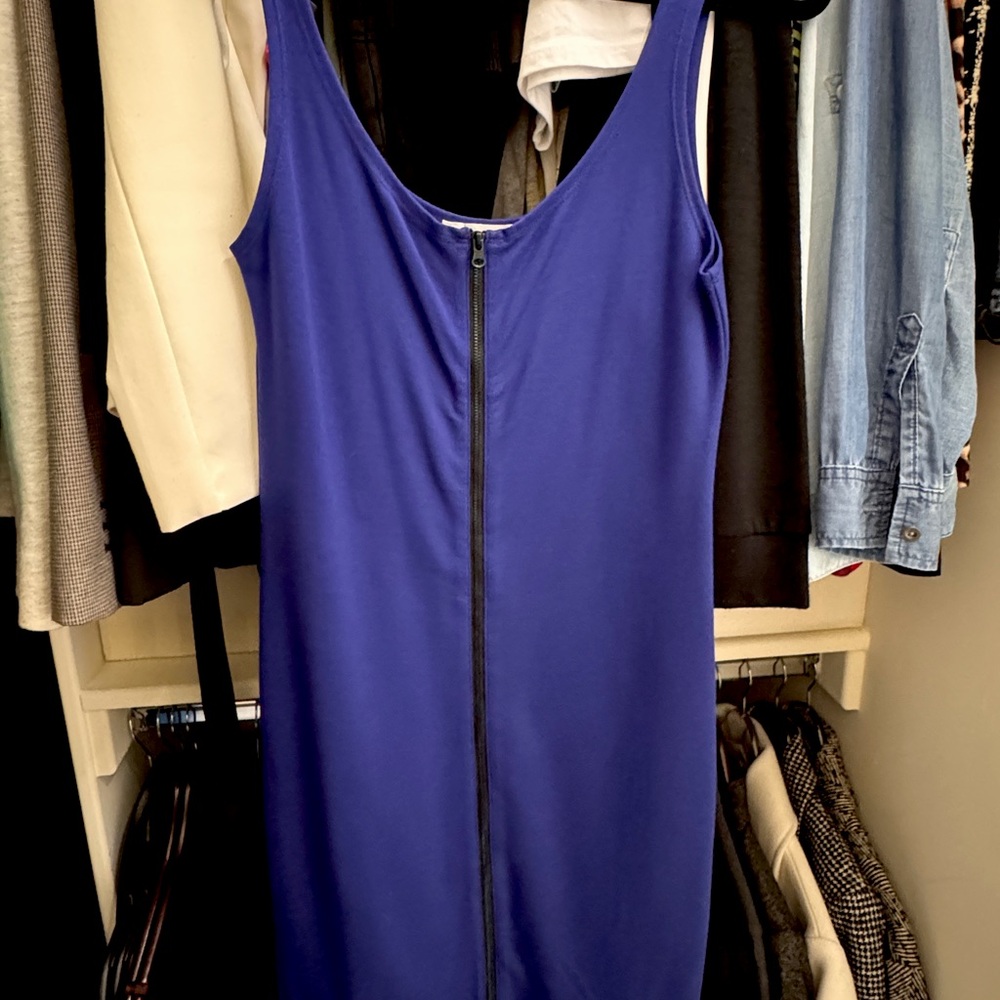 Forever 21 Blue Zipper Dress